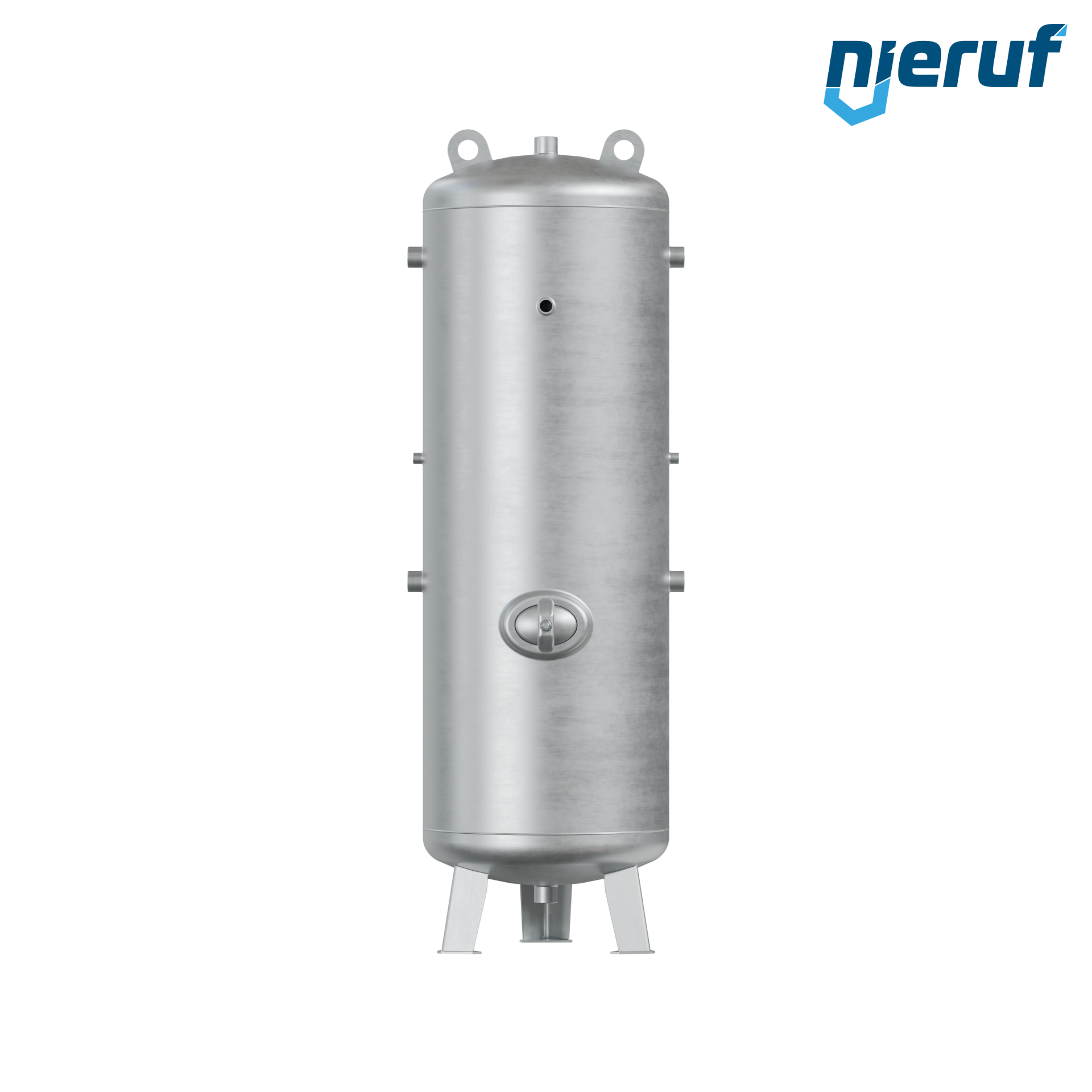 Druckluftbehälter stehend BE01 500 Liter, 0-16 bar, Stahl grundiert