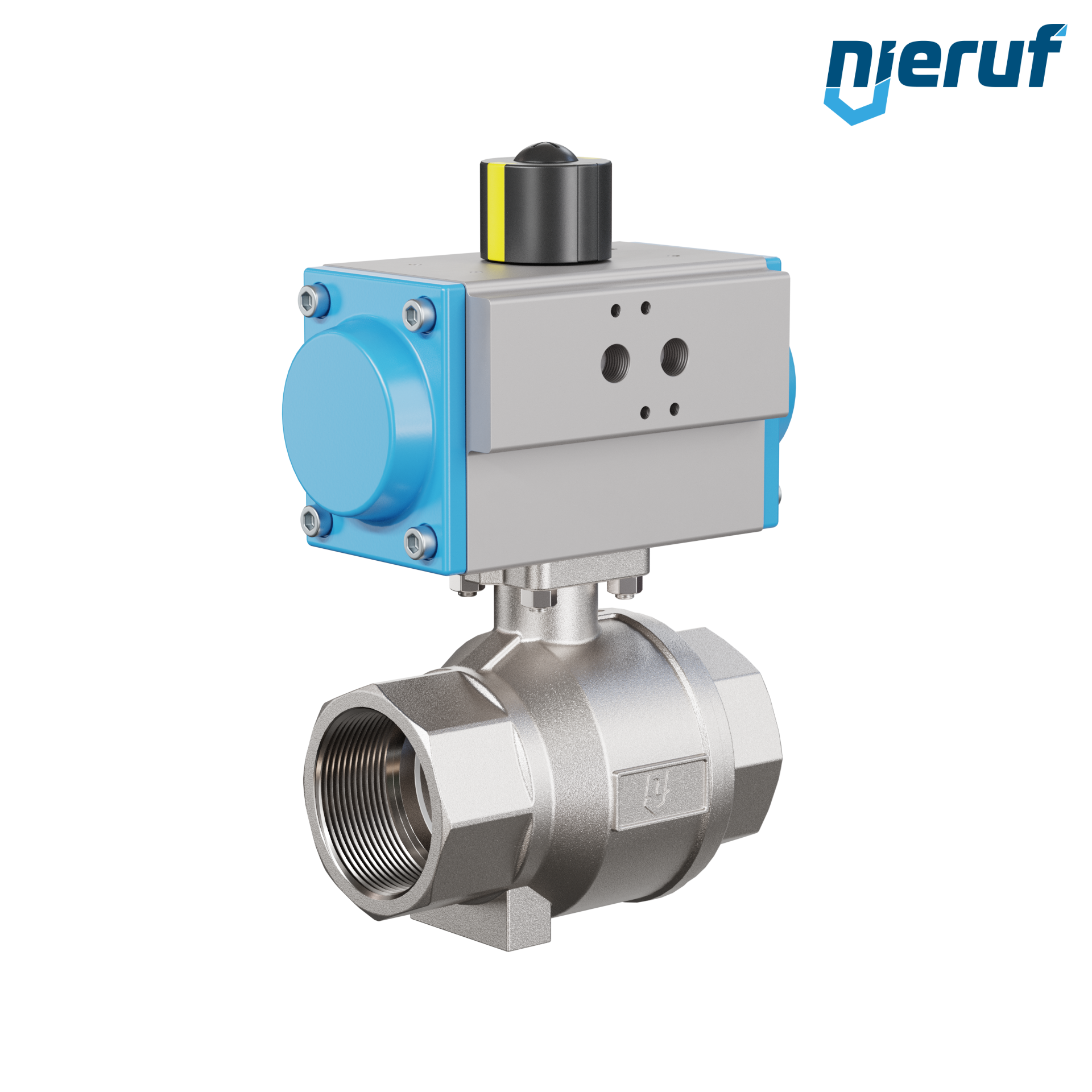 valvola a sfera pneumatica DN50 - 2" pollici azionamento rotativo a doppio effetto PK02