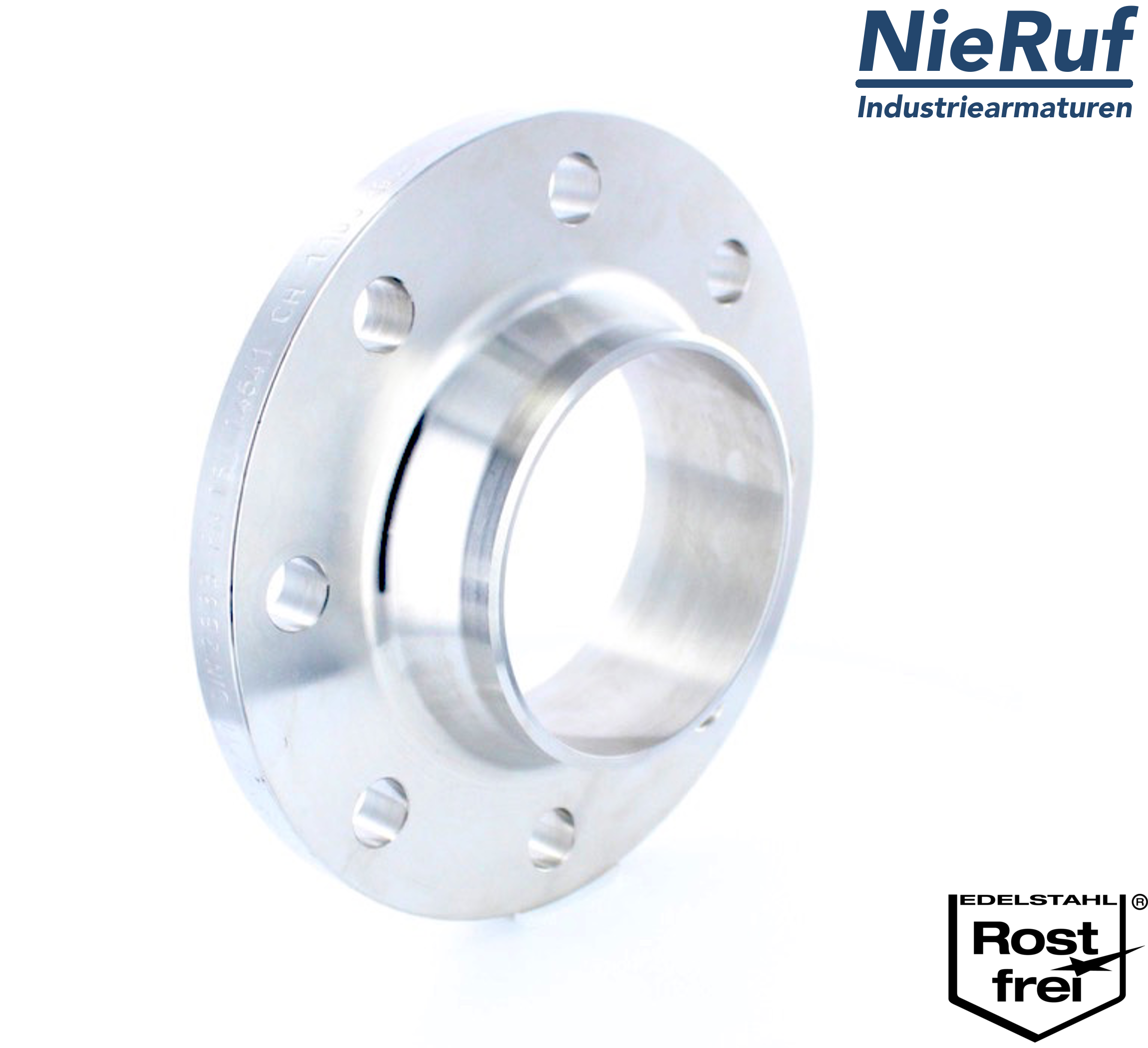 Edelstahl geschmiedeter säurebeständig Glatter Flansch DN250 Ø 273 mm PN16  (EN1092-1/01B) aus Edelstahl 1.4541 / 321