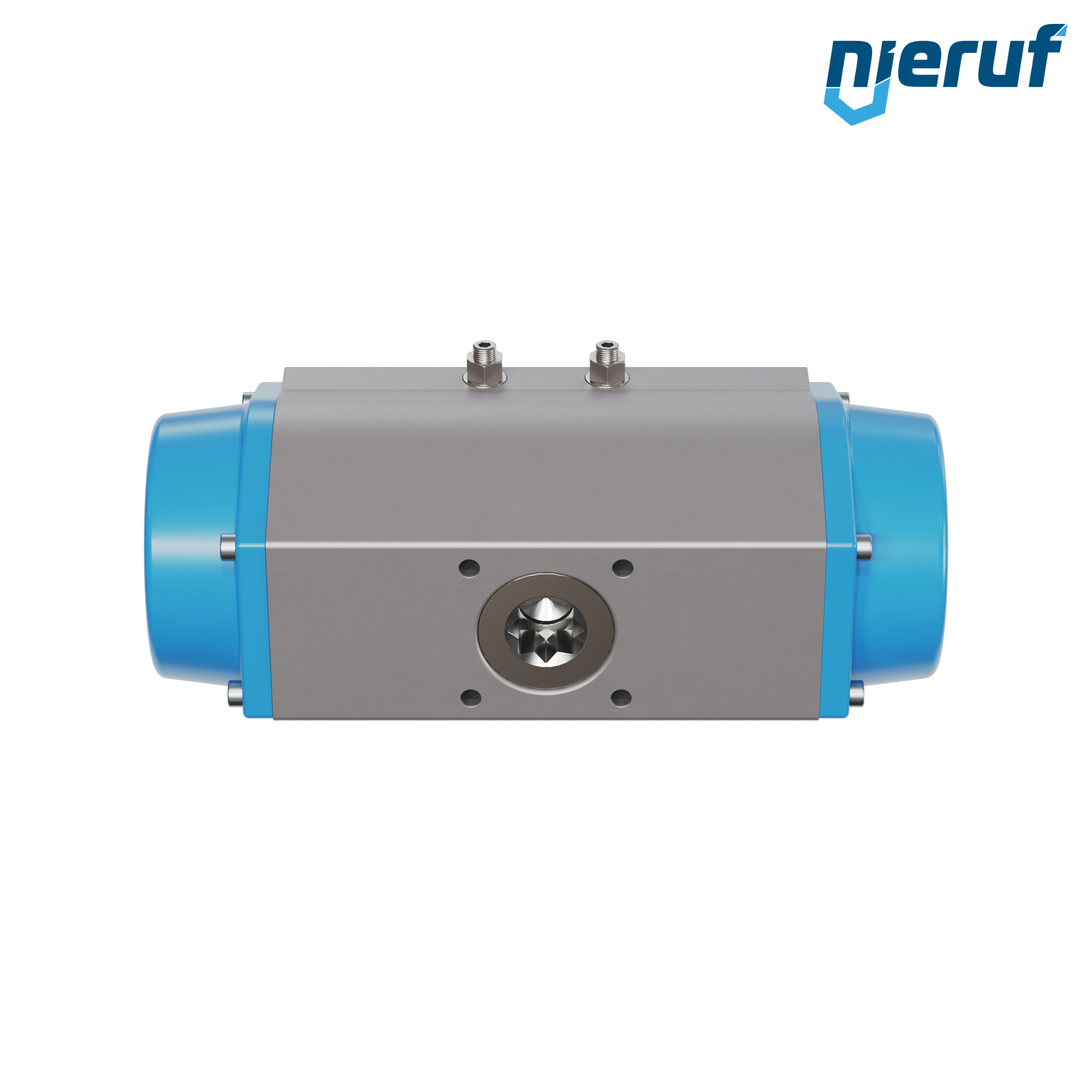 Pneumatischer Antrieb AN02 einfachwirkend, federöffnend Hochtemperatur-Version GS-190 90° mit 7 Federn