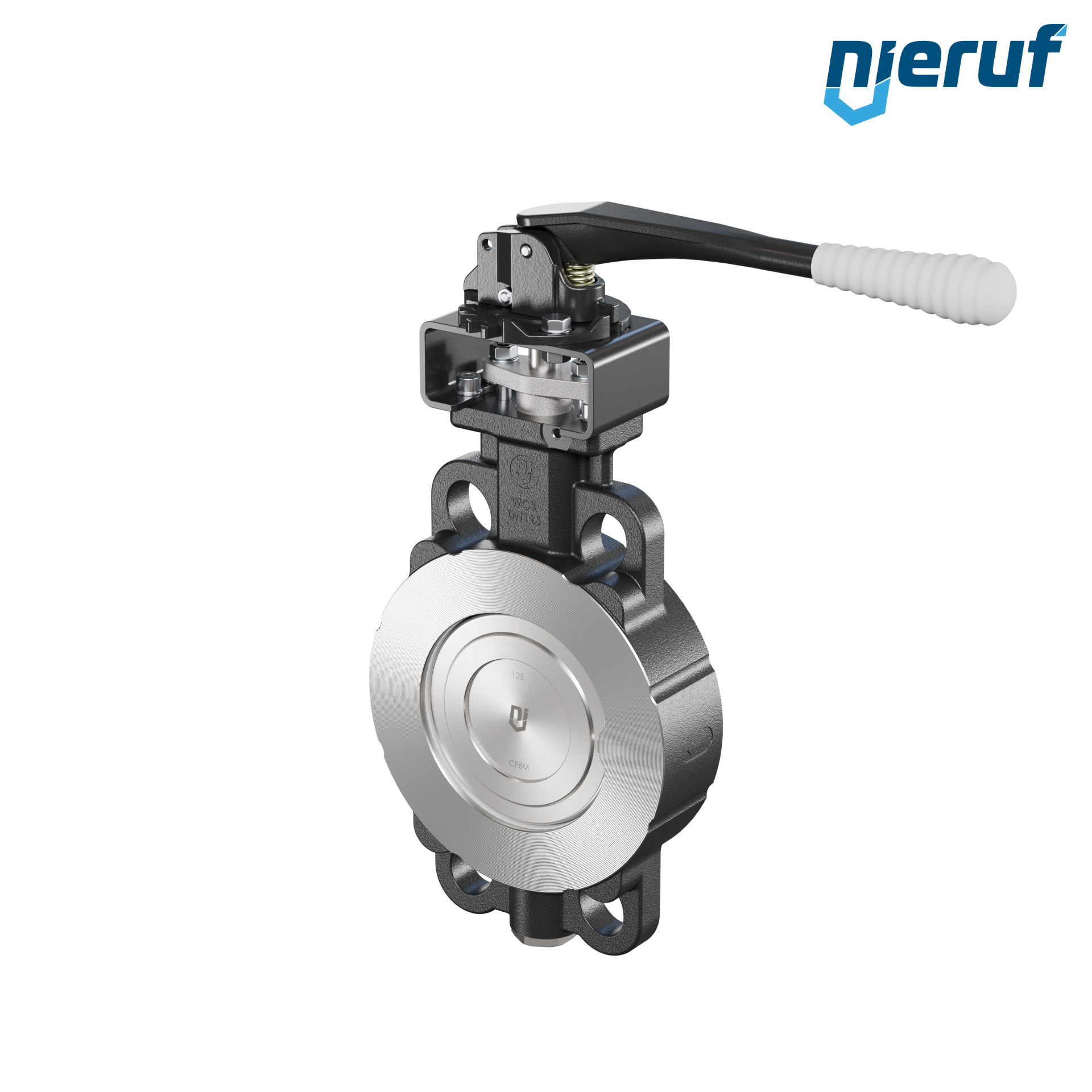 Doppelexzentrische Absperrklappe AK11 DN 125 PN10-40 ANSI150-300 Handhebel
