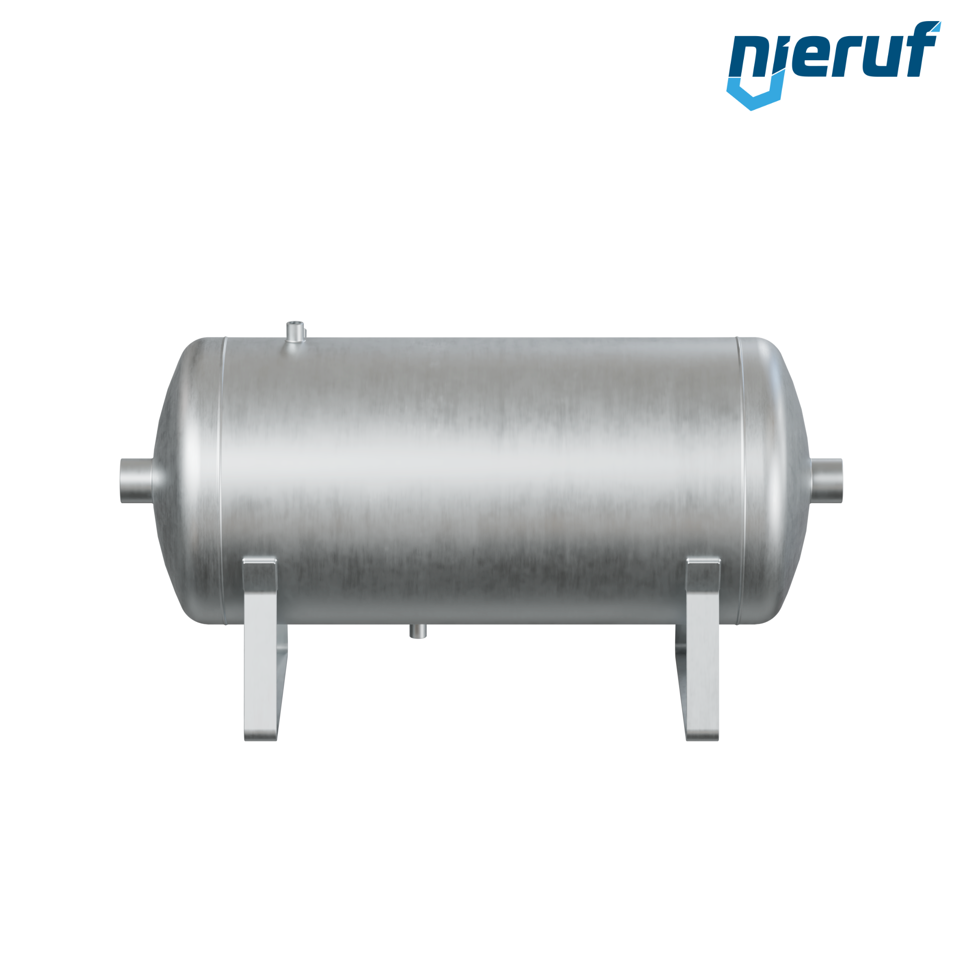 Druckbehälter liegend BE01 150 Liter, 0-16 bar, Stahl grundiert