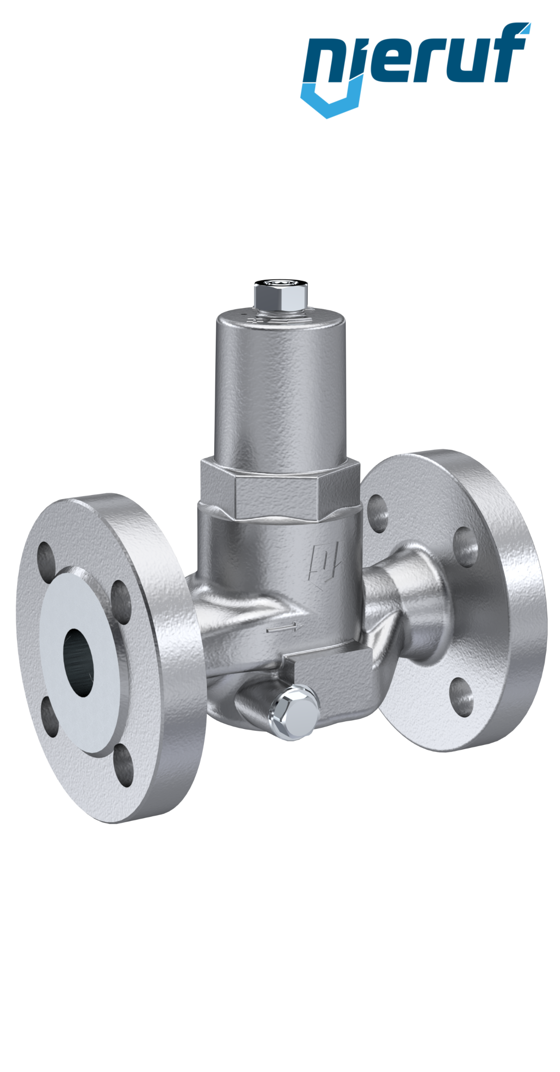 Flansch-Druckminderer DN25 DM13 Flansch ANSI 150 Edelstahl FPM / FKM 0,5 - 9,0 bar