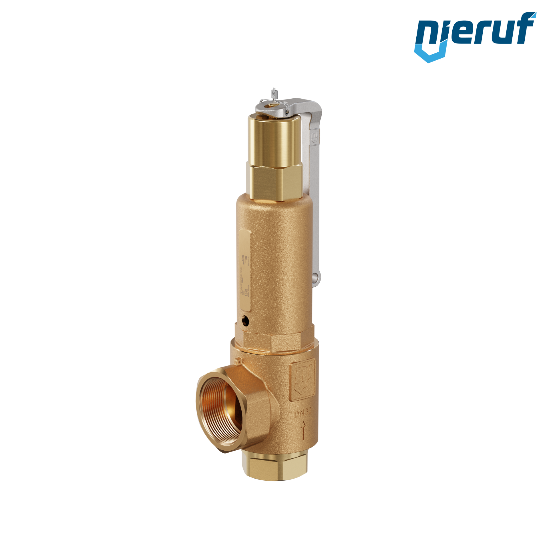 Sicherheitsventil 1 1/2" x 2" IG SV07 neutrale gasförmige Medien, Rotguss EPDM, Hebel