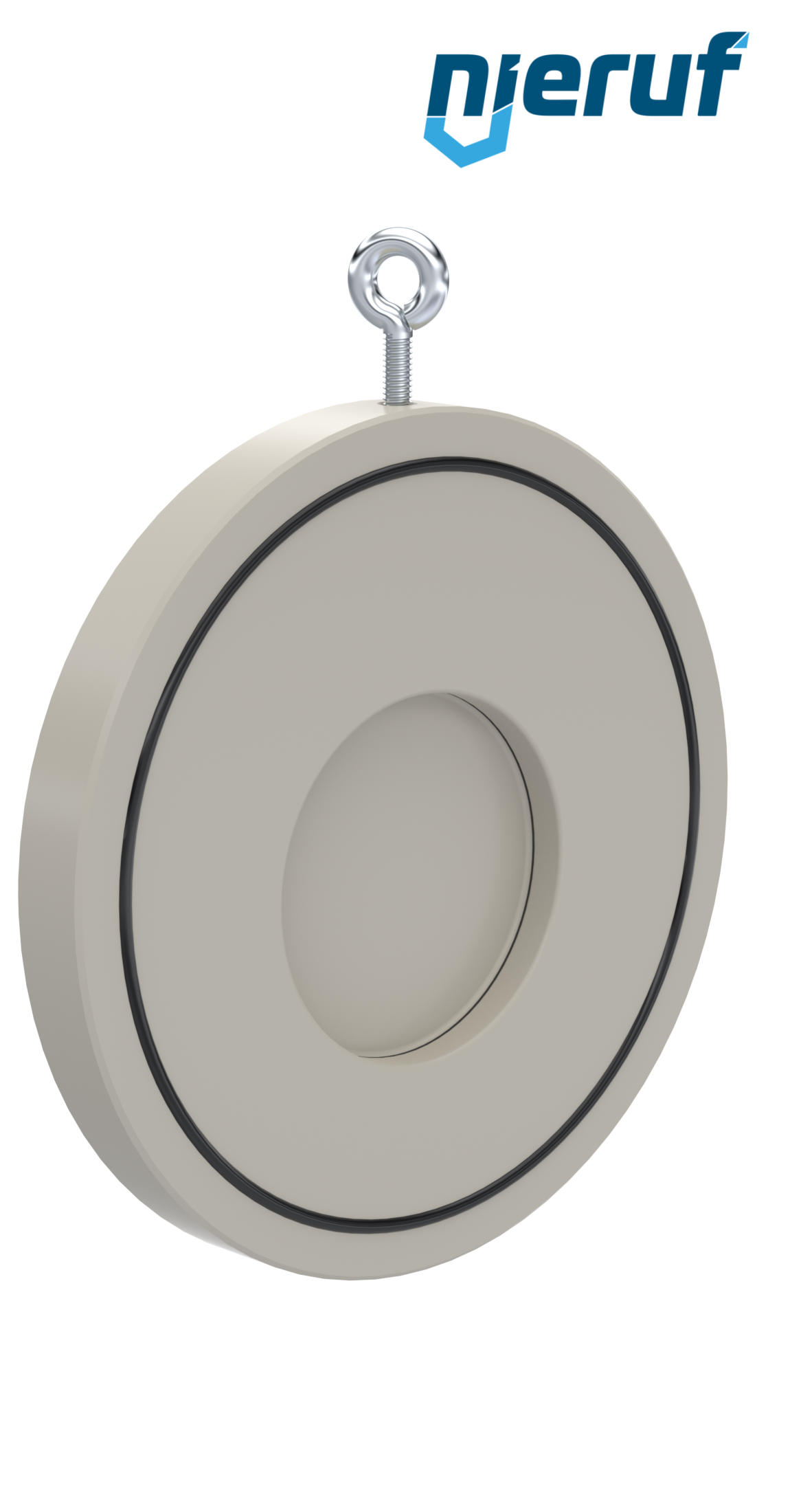 Zwischenflansch-Rückschlagklappe DN100 ZR06 Kunststoff PP-H FKM (Viton)