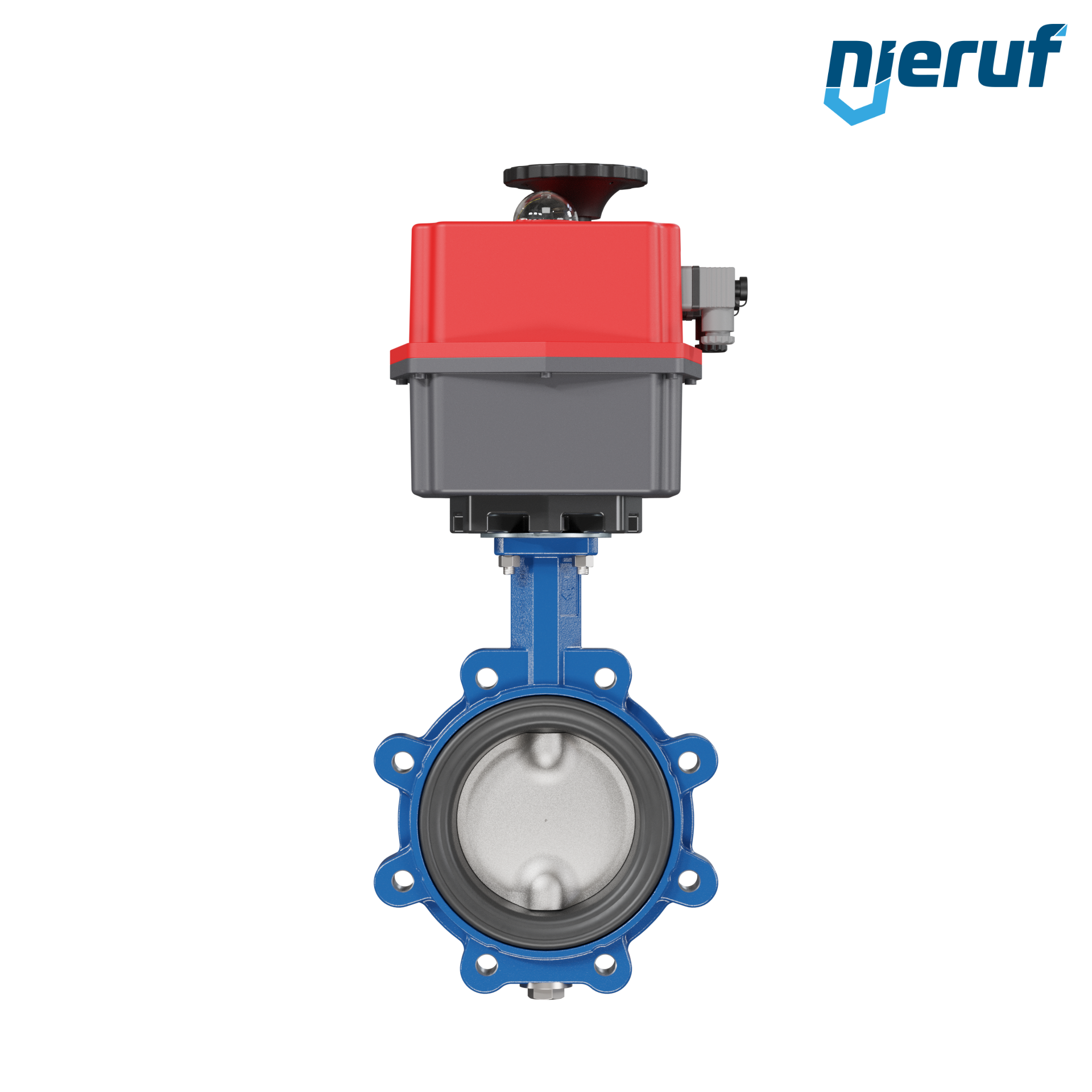 Absperrklappe DN 125 mit Gewindeaugen elektrischer Antrieb 24-240V DVGW Trinkwasser