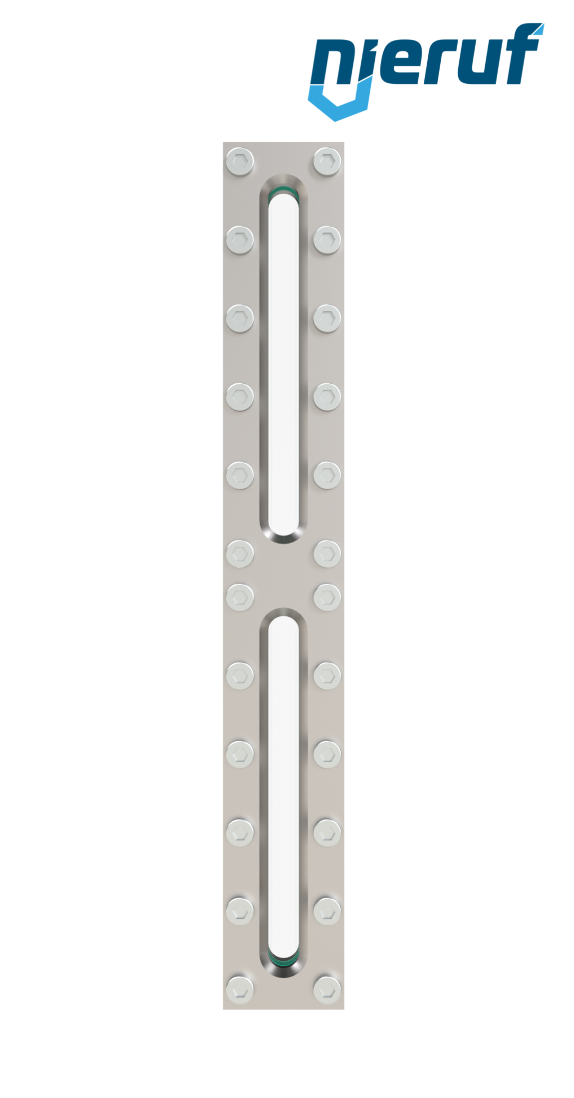 Behälter-Schauglas L=310mm  BS03 Edelstahl 1.4571 Borosilikatglas, Reflex 16bar