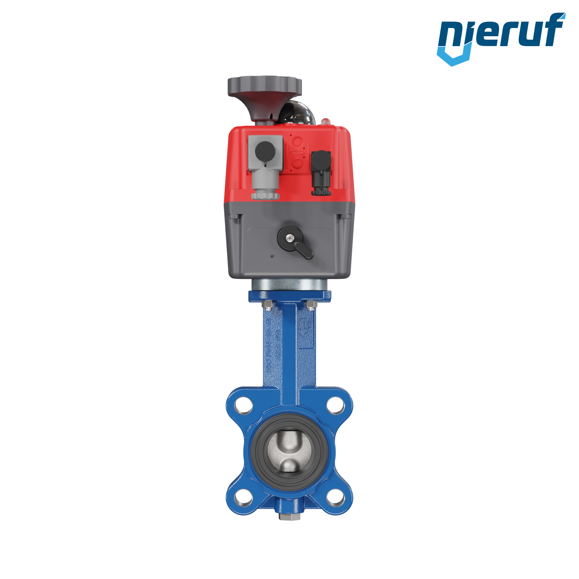 Absperrklappe DN 40 mit Gewindeaugen elektrischer Antrieb 24-240V FDA