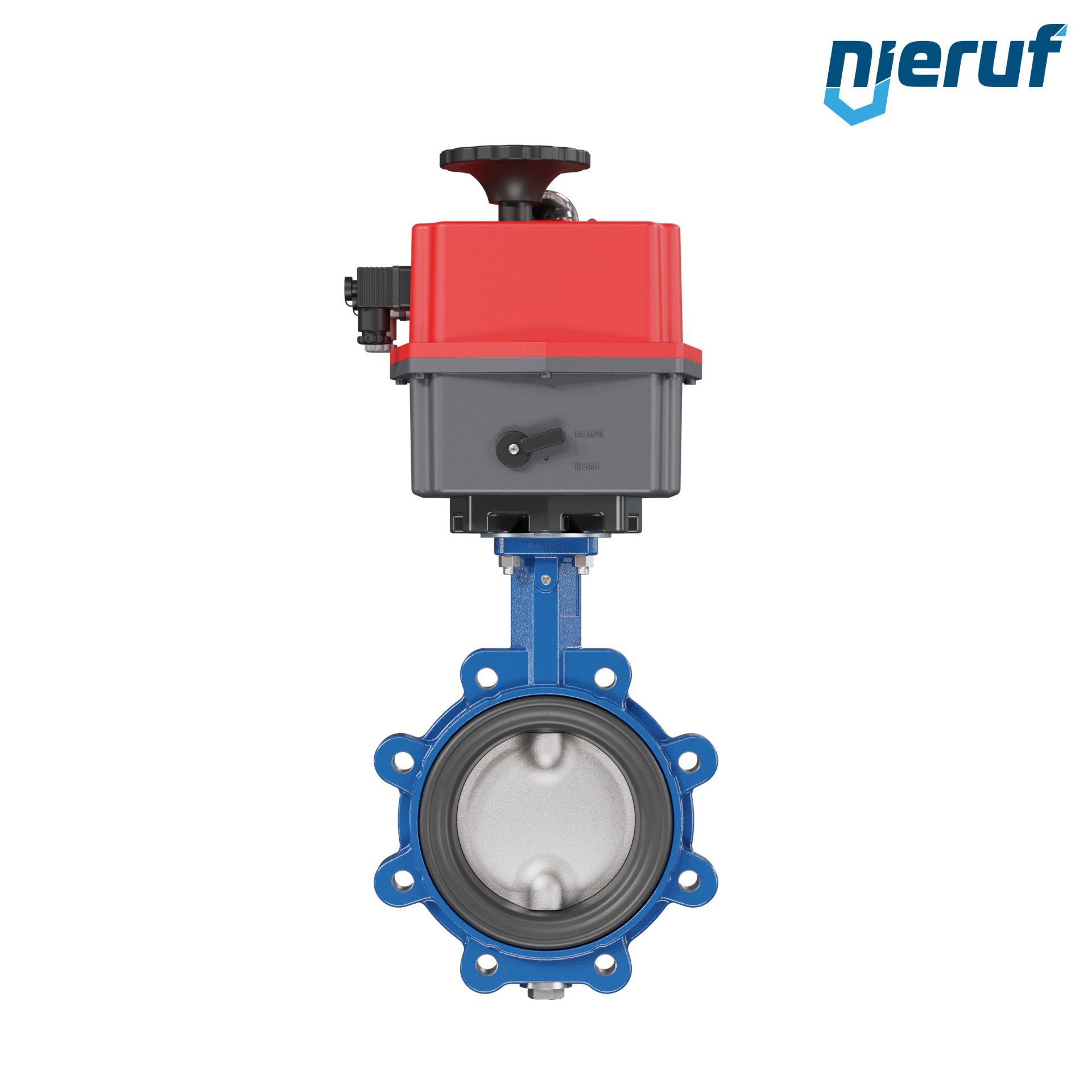Absperrklappe DN 125 mit Gewindeaugen elektrischer Antrieb 24-240V DVGW Trinkwasser