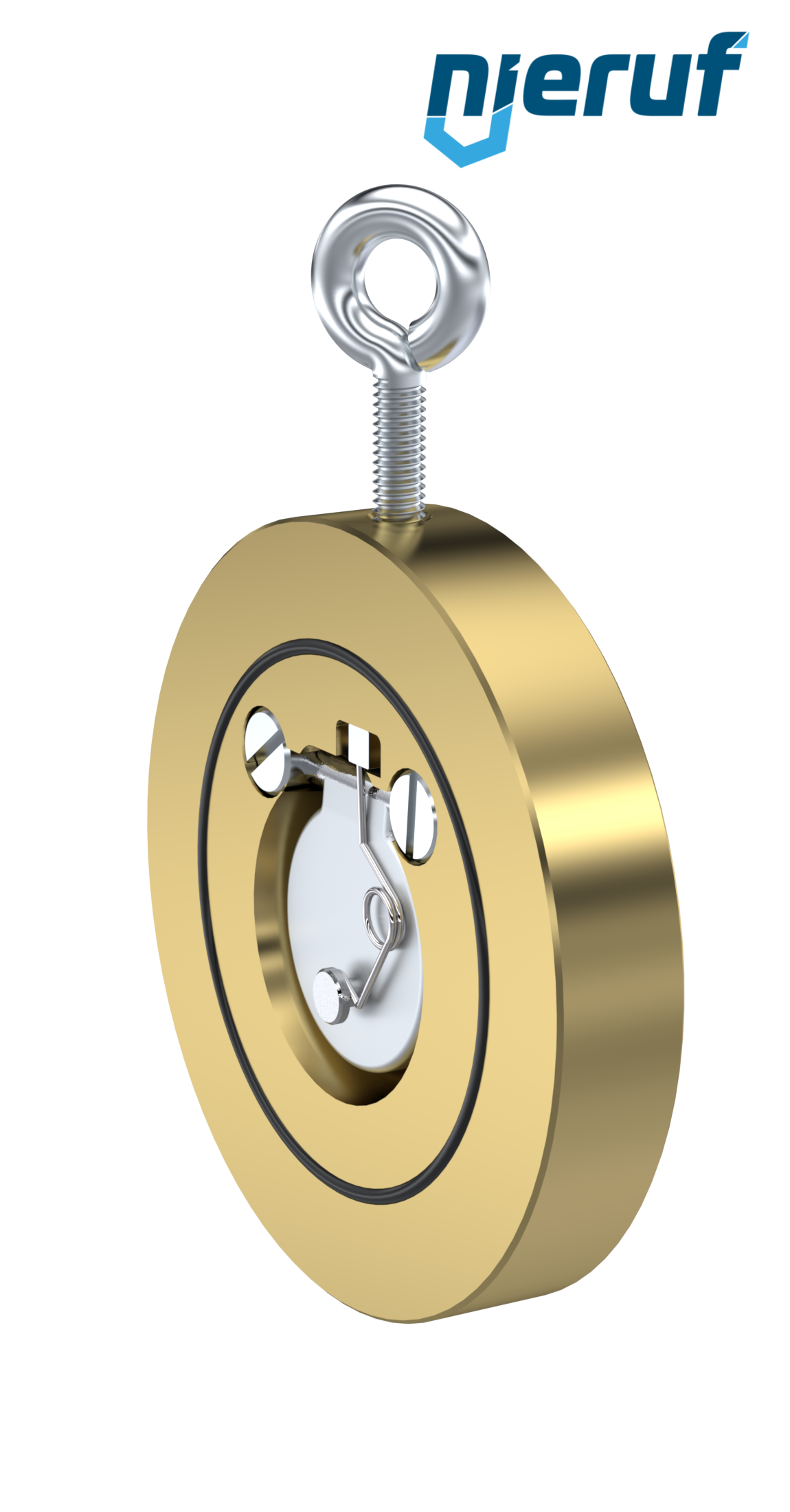 Zwischenflansch-Rückschlagklappe mit Feder DN32 ZR10 Alubronze 2.0975 NBR