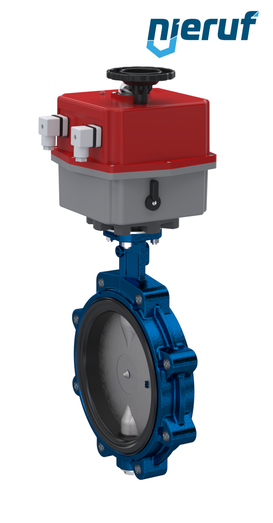 Absperrklappe DN 200 mit Gewindeaugen elektrischer Antrieb 24-240V DVGW Trinkwasser
