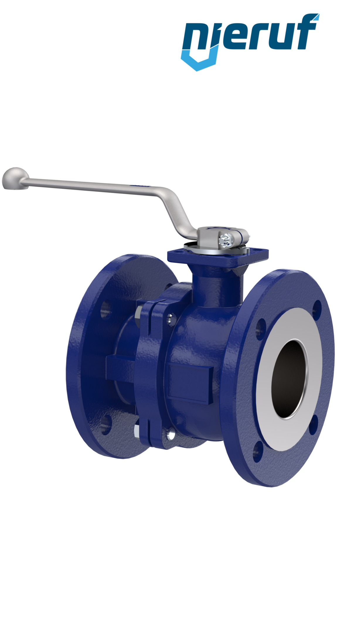 Wasserdampf-Flanschkugelhahn FK12 DN40 PN40 aus Stahlguss 1.0619