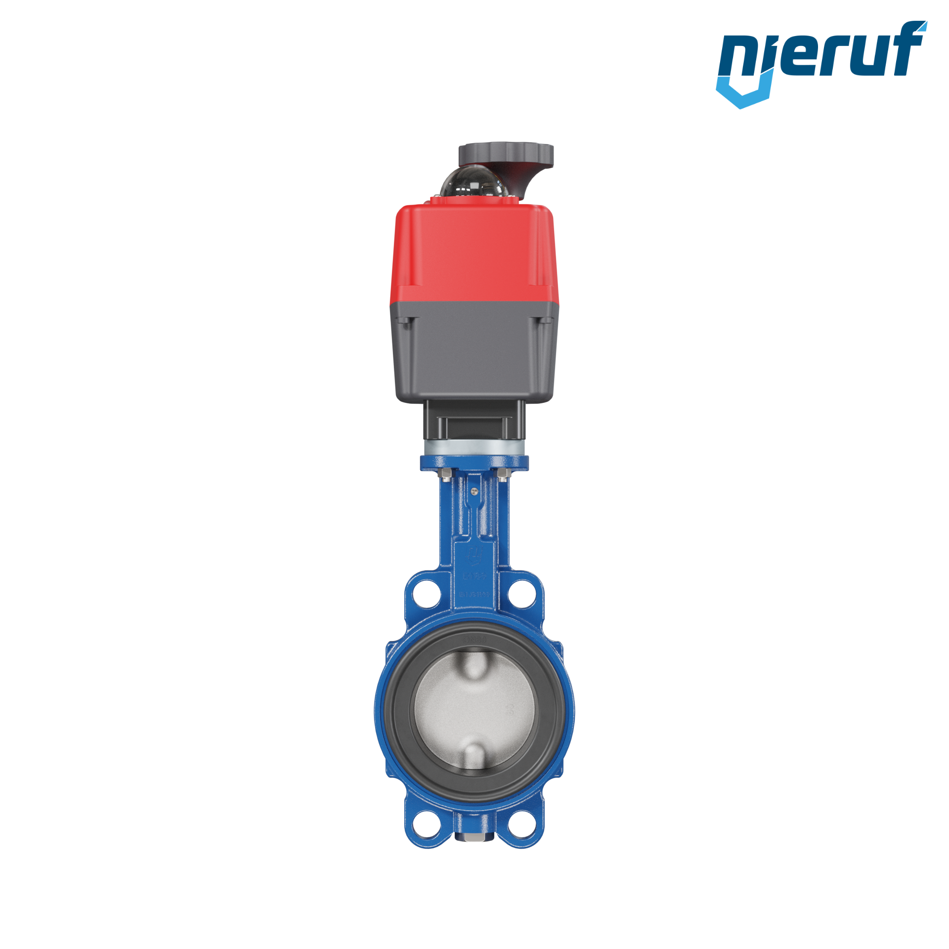 Absperrklappe DN 80 mit Zentrieraugen elektrischer Antrieb 24-240V DVGW Trinkwasser