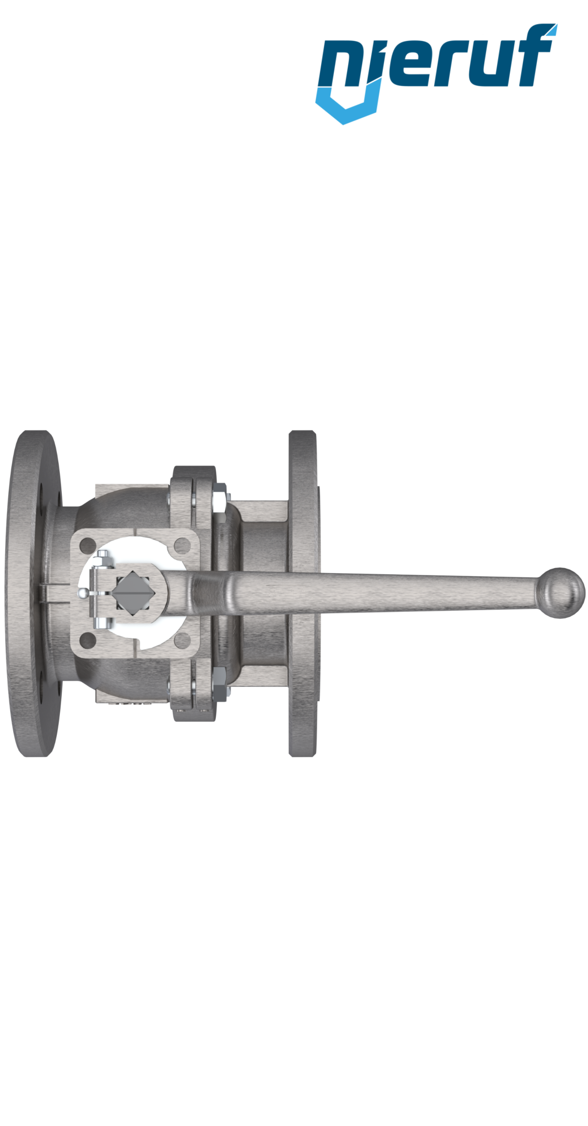 Gas-Flanschkugelhahn FK05 DN50 PN40 aus Edelstahl 1.4408