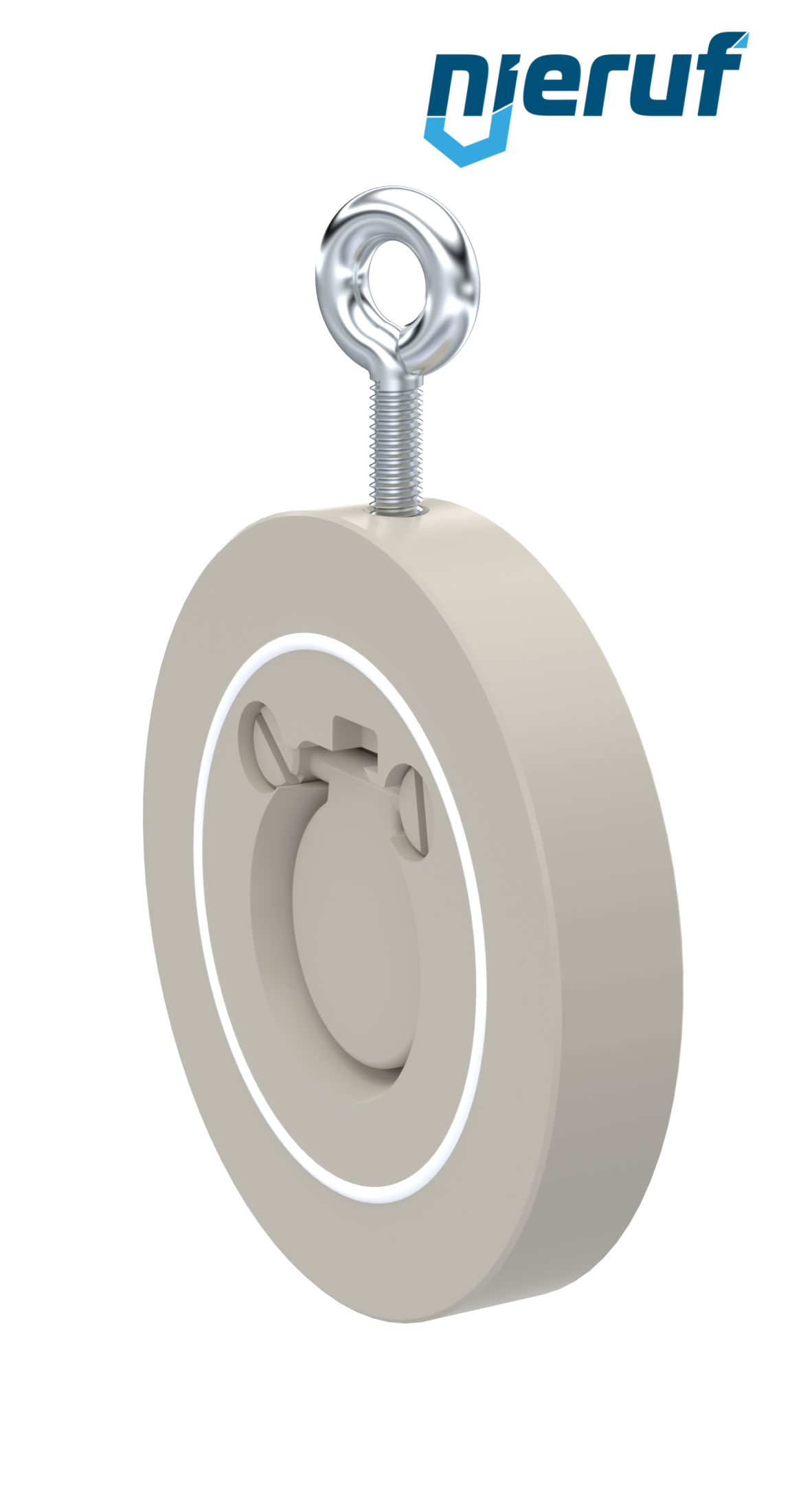 Zwischenflansch-Rückschlagklappe DN32 ZR06 Kunststoff PP-H PTFE