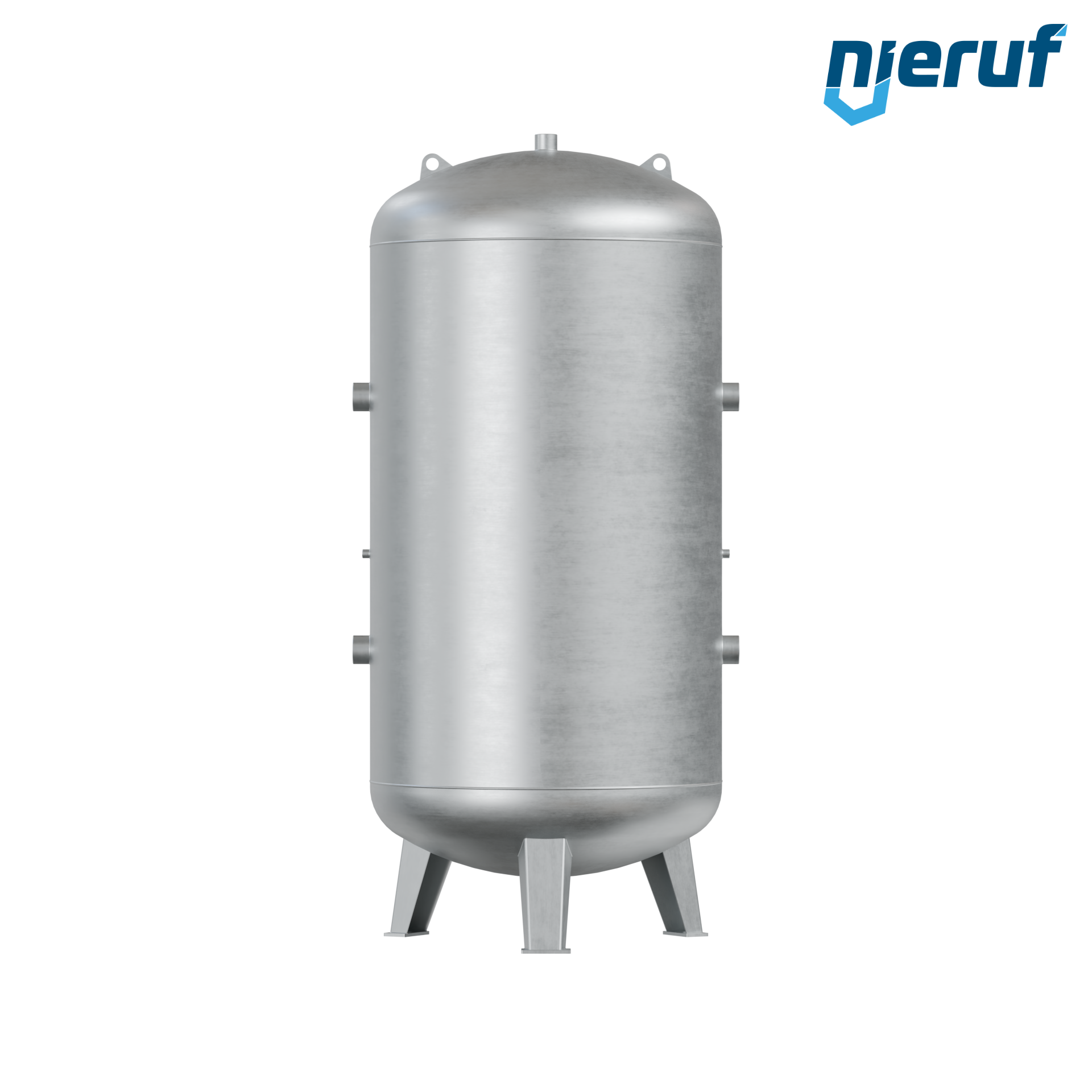 Druckbehälter stehend BE01 2000 Liter, 0-16 bar, Stahl feuerverzinkt