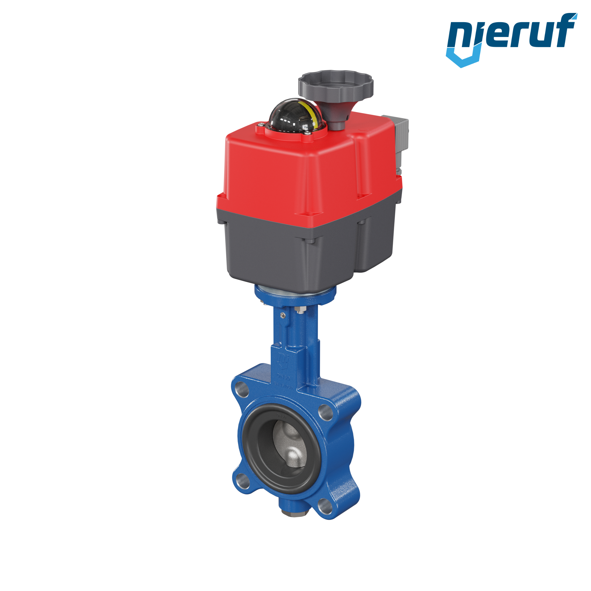 Absperrklappe DN 50 mit Gewindeaugen elektrischer Antrieb 24-240V DVGW Trinkwasser