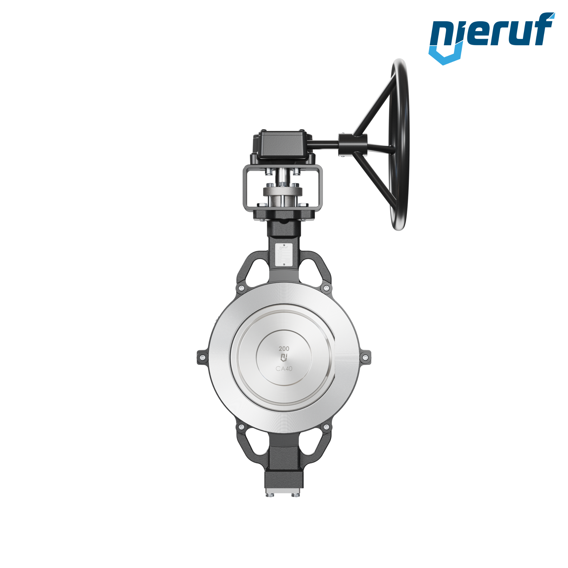 Doppelexzentrische Absperrklappe AK11 DN 200 PN10-40 ANSI150-300 Getriebe