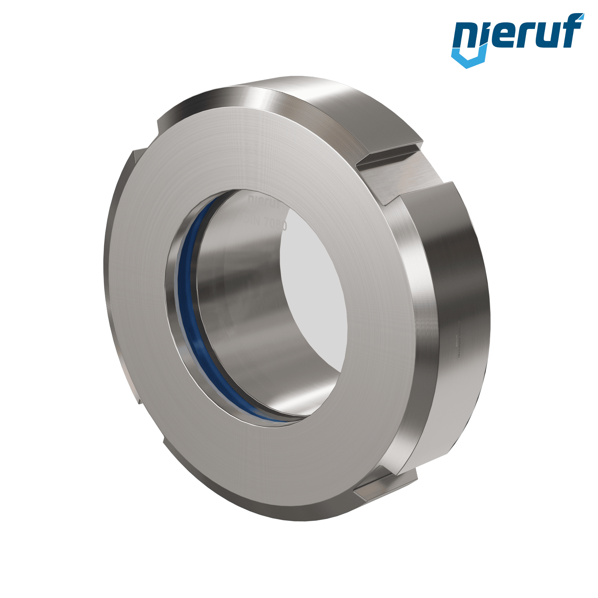 Schauglas DN50 - 2" Zoll DIN 11851 Edelstahl 1.4404 / AISI 316L