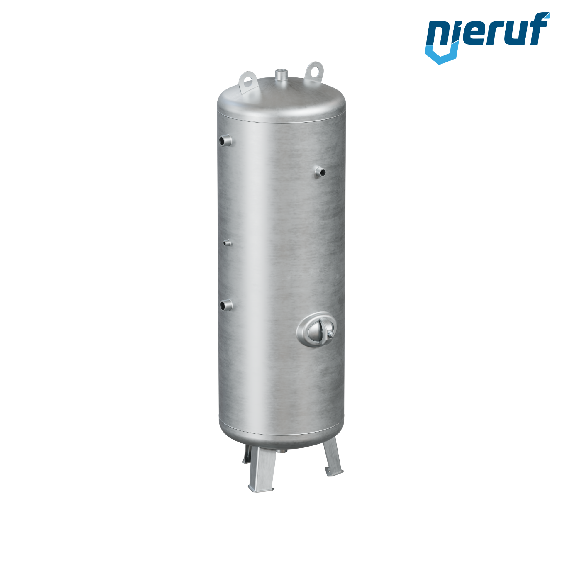 Druckluftbehälter stehend BE01 500 Liter, 0-16 bar, Stahl grundiert