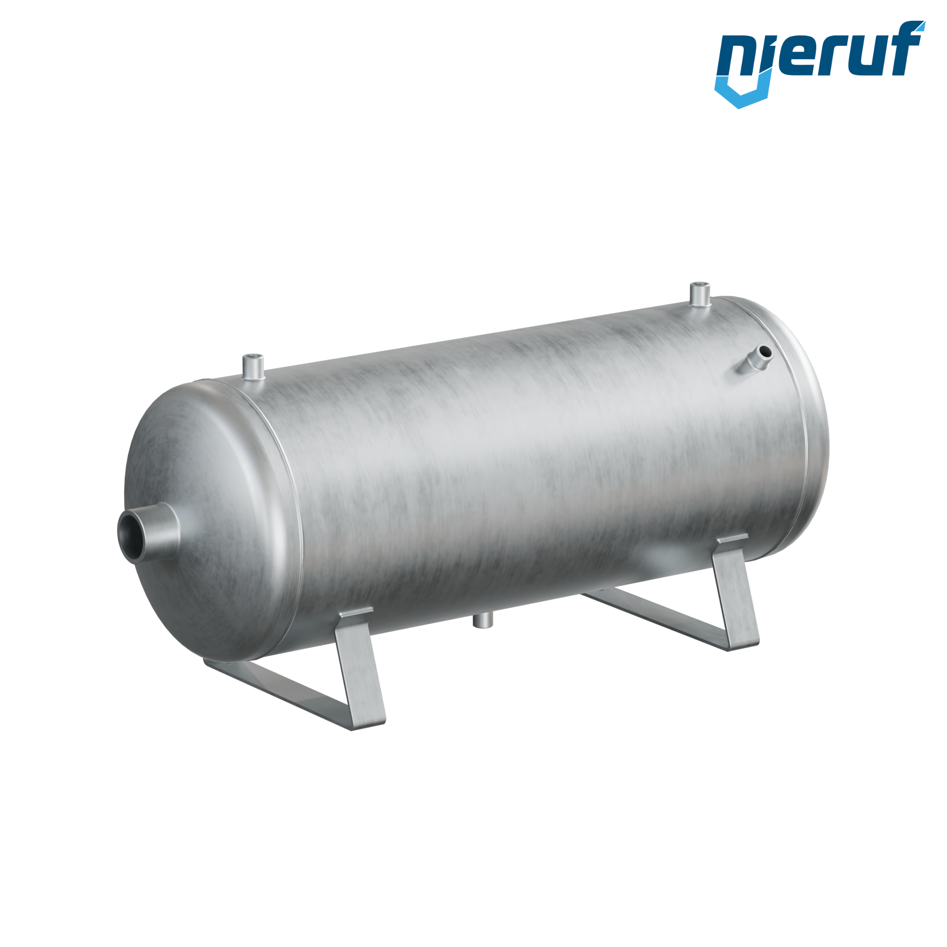 Druckbehälter liegend BE01 90 Liter, 0-11 bar, Stahl grundiert