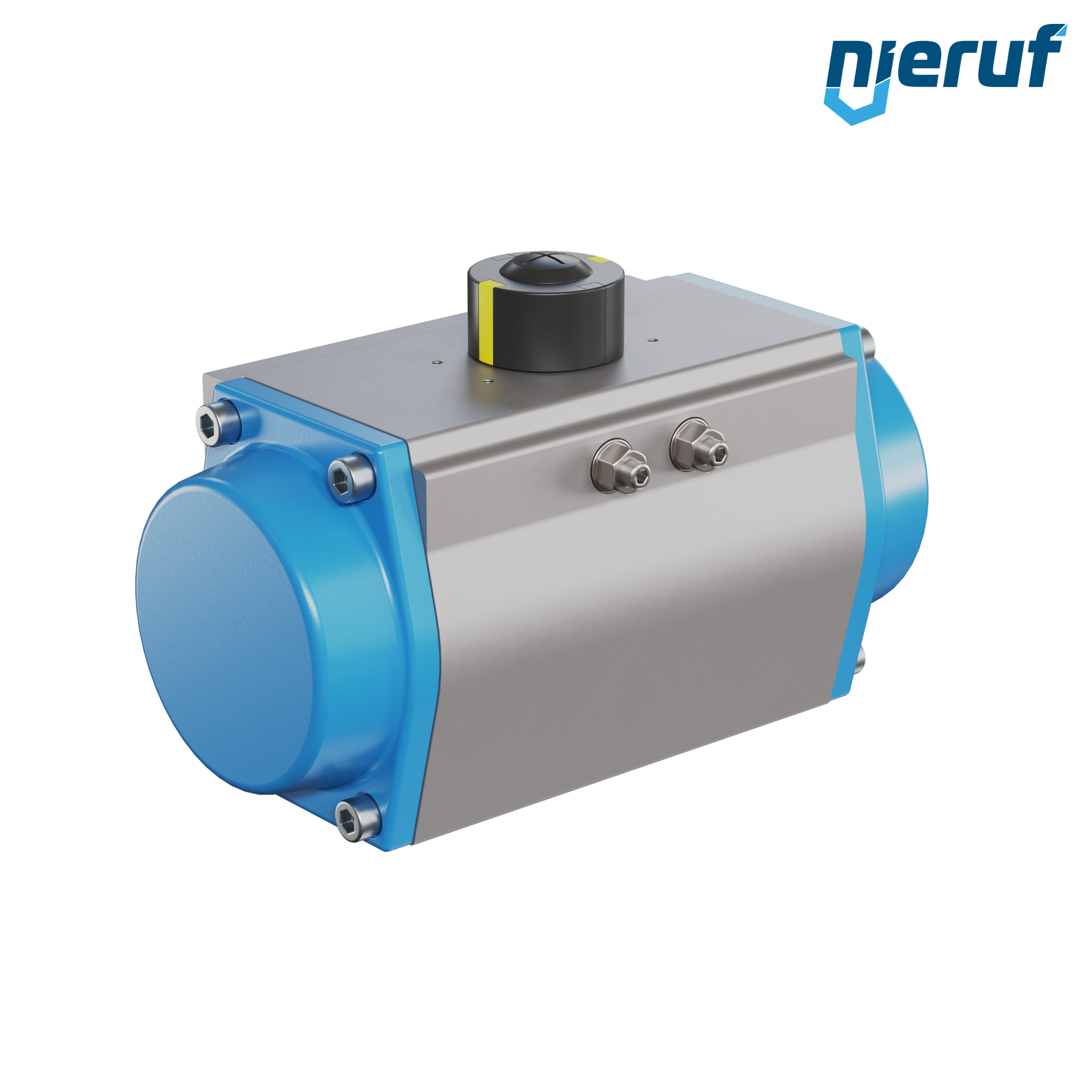 Pneumatischer Antrieb AN02 einfachwirkend, federöffnend GS-125 90° mit 7 Feder