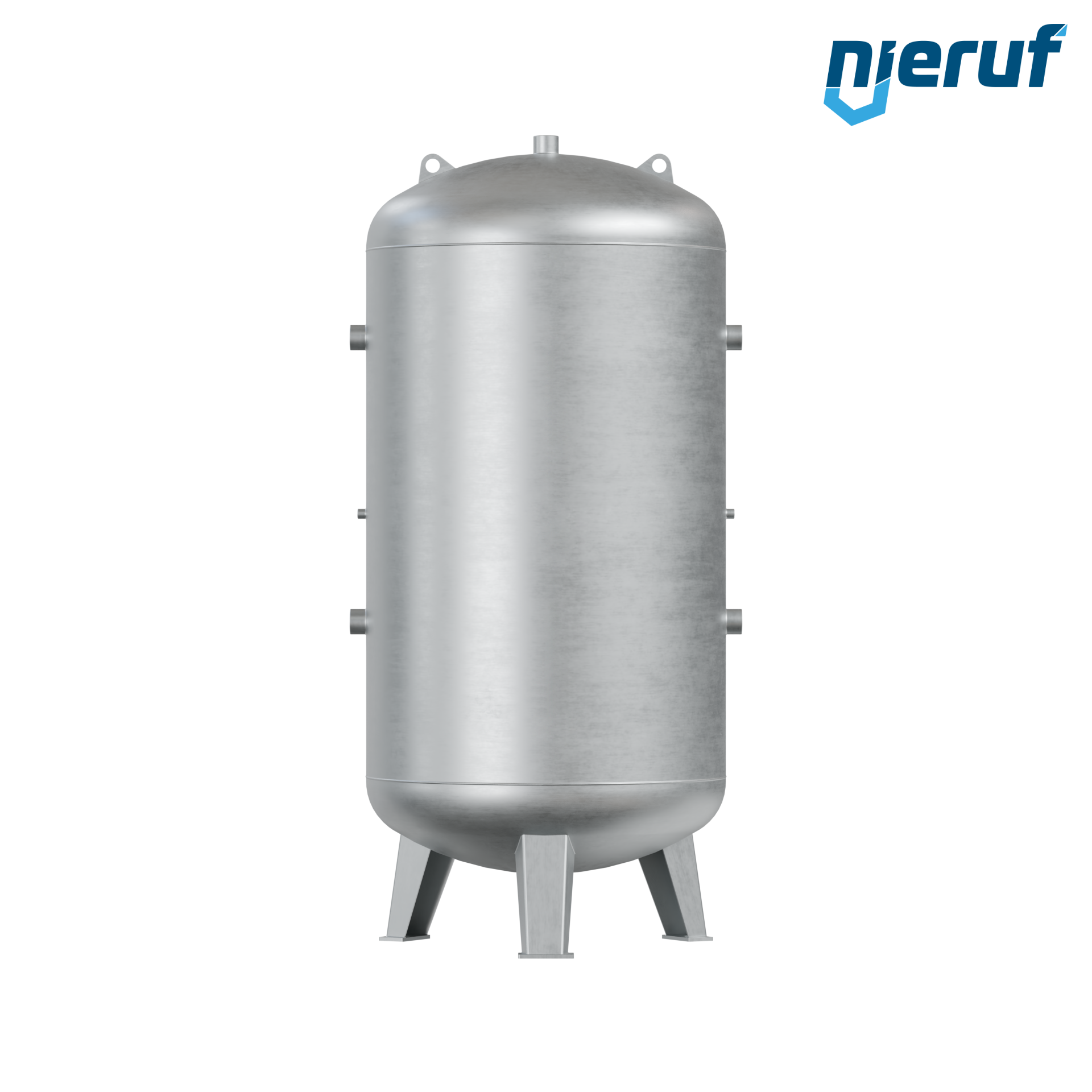 Druckbehälter stehend BE01 1500 Liter, 0-11 bar, Stahl feuerverzinkt