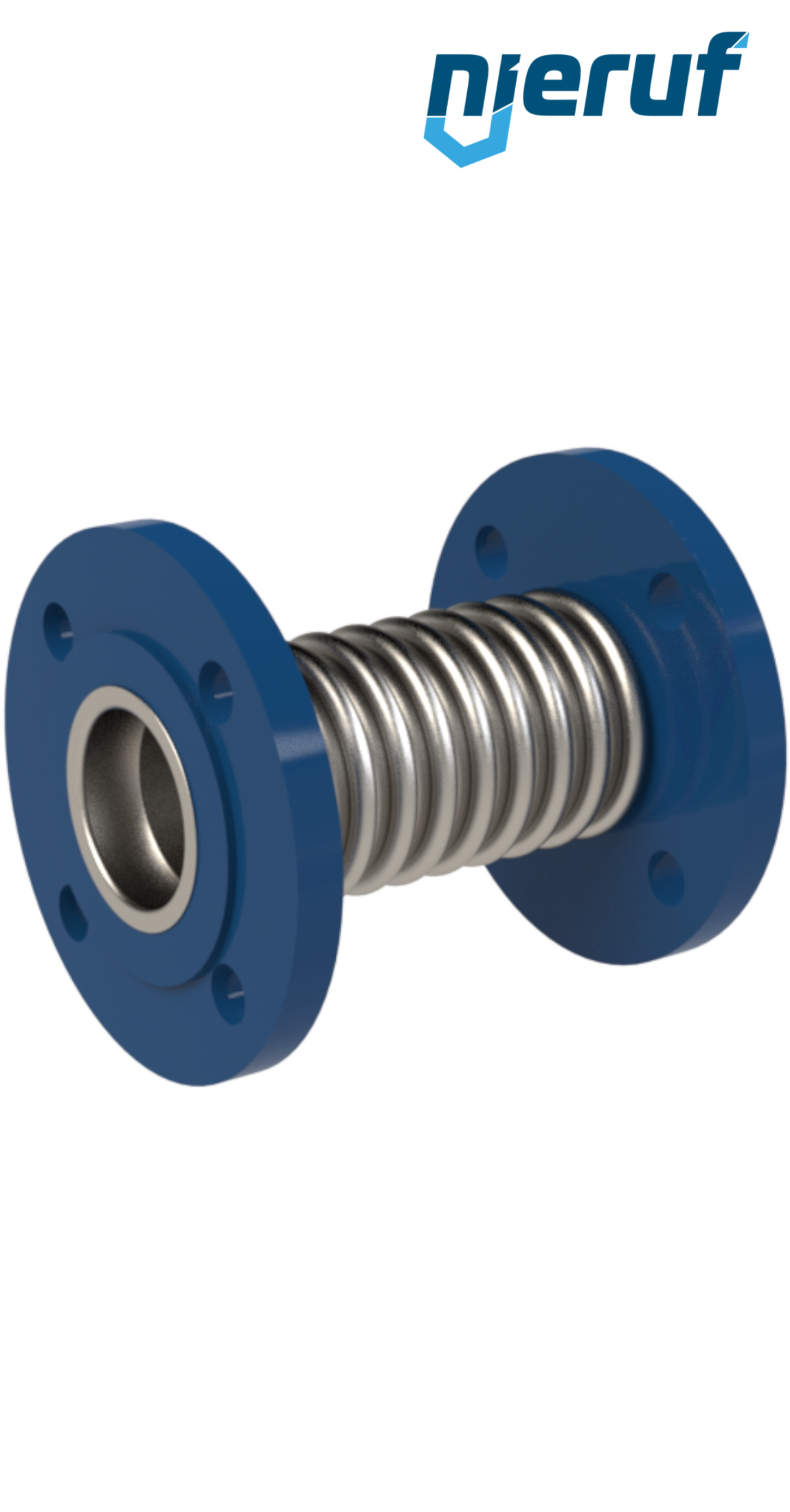 Axialkompensator DN65 Typ KP03 Stahl-Flanschen, Manschette aus Edelstahl