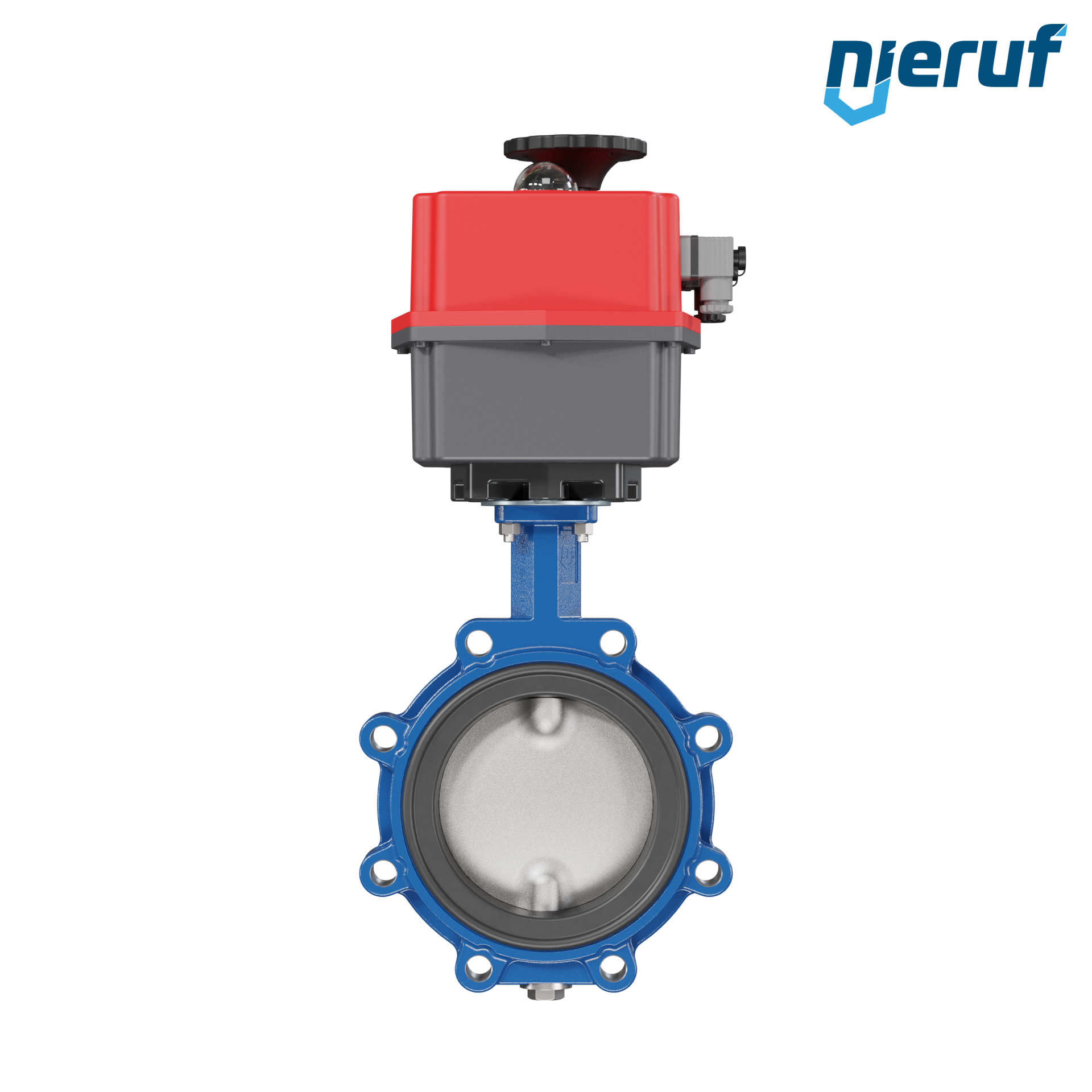 Absperrklappe DN 150 mit Gewindeaugen elektrischer Antrieb 24-240V DVGW Gas