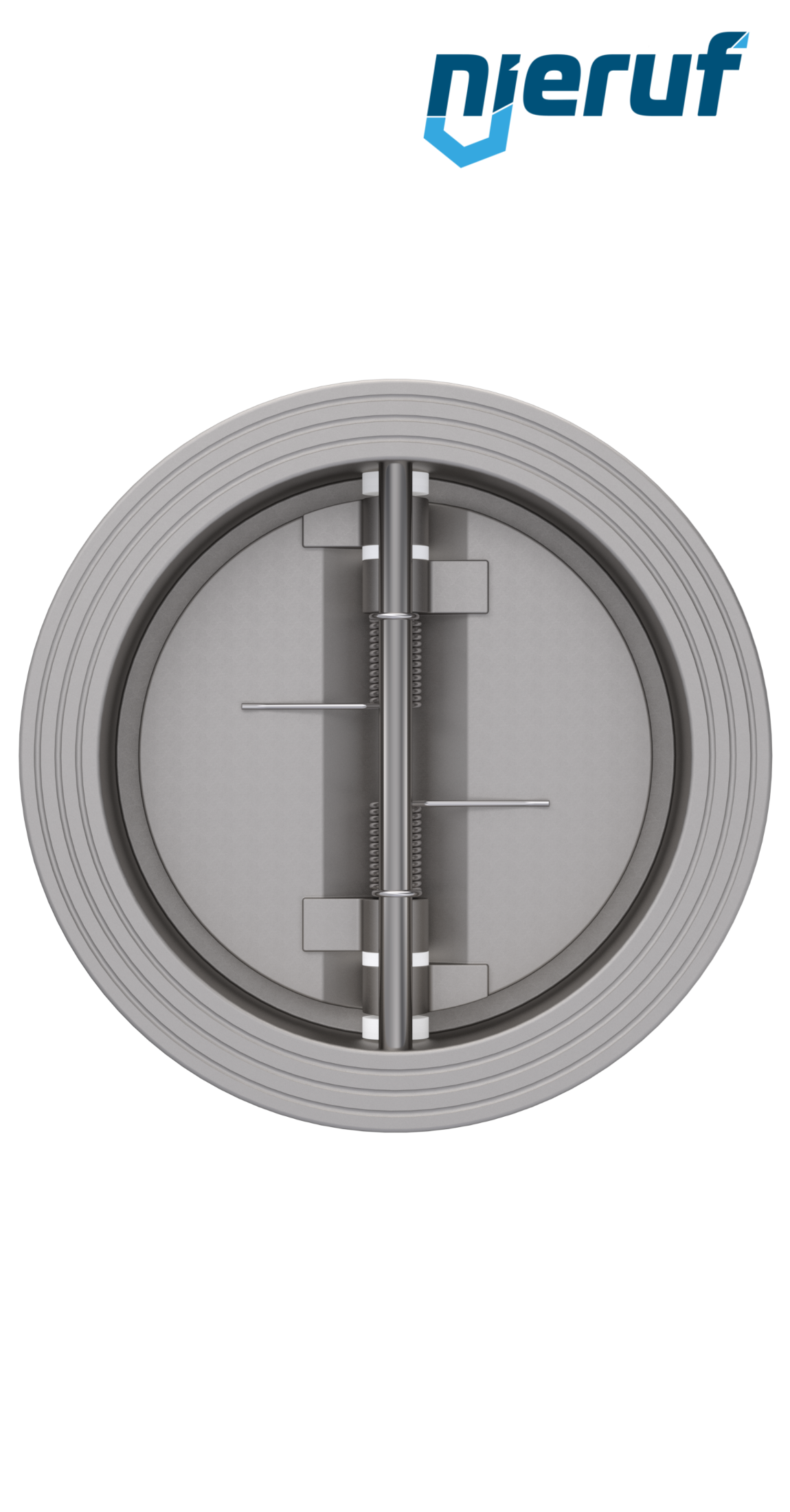 Doppelflügel-Rückschlagklappe DN150 DR03 Edelstahl 1.4408 EPDM
