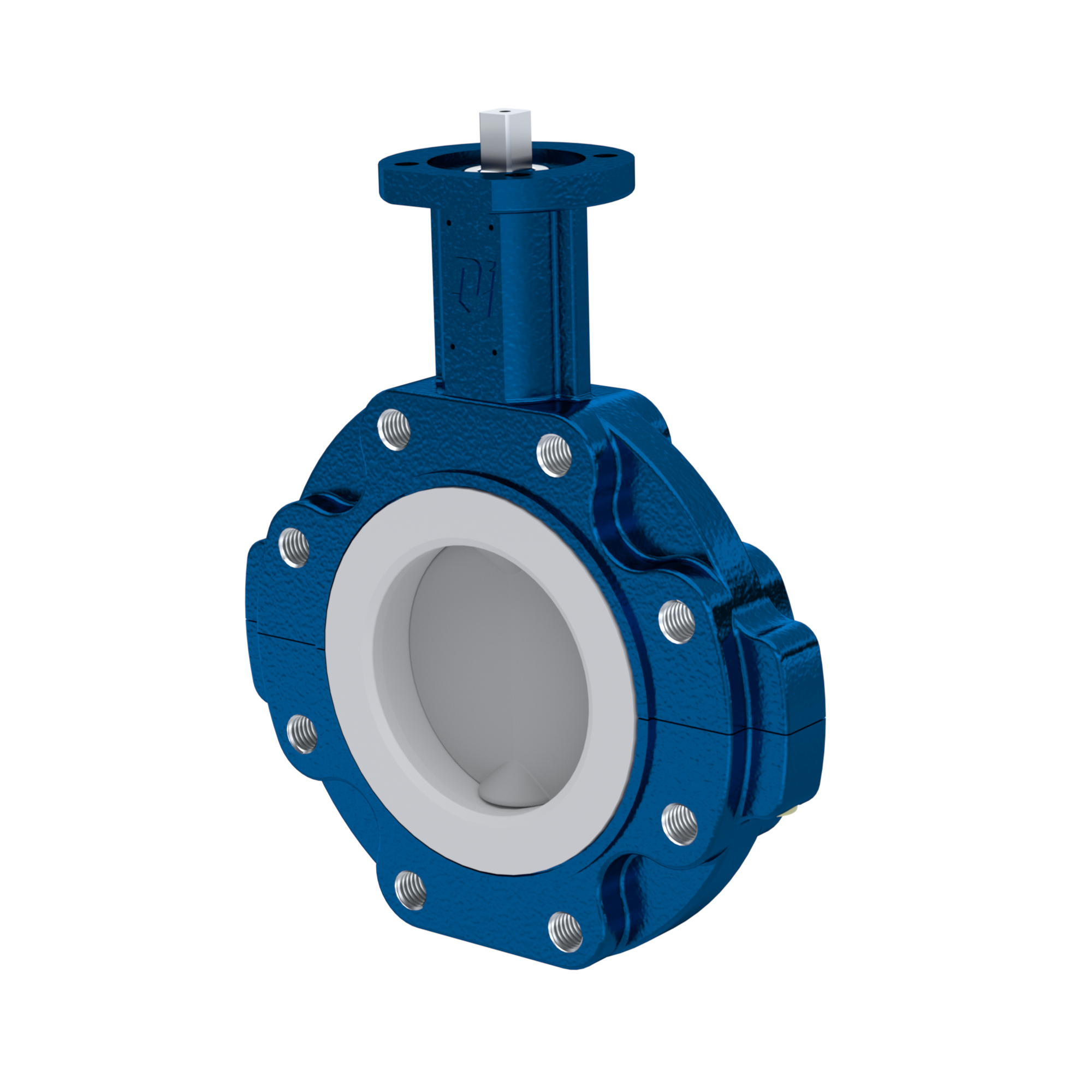 PFA-Absperrklappe PTFE AK10 DN100 ANSI150 FKM Einlage