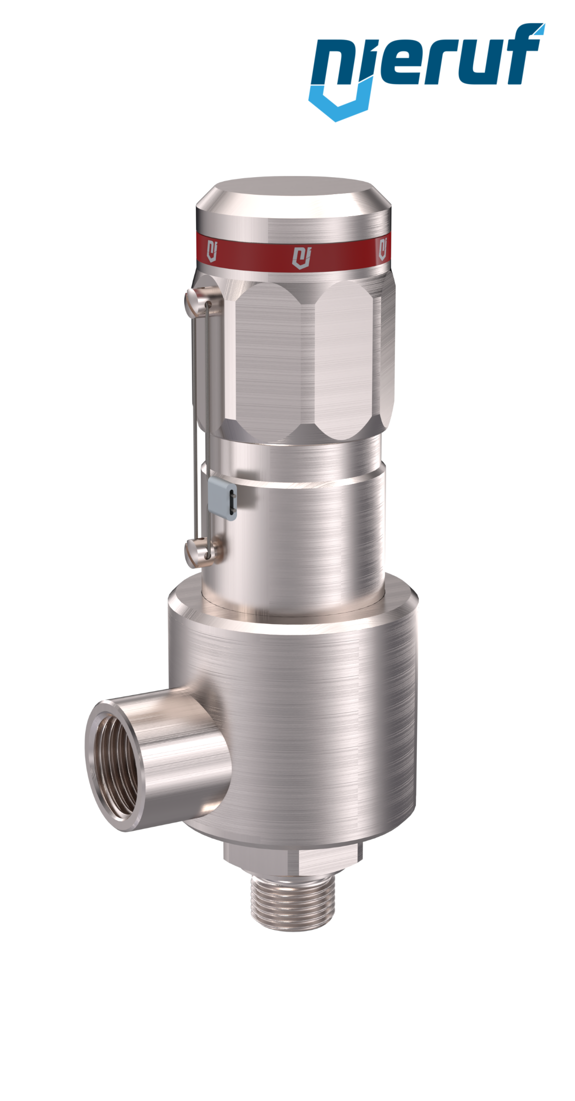 Sicherheitsventil DN10 3/4" AG X 3/4" IG SV15, MD / PAI, ohne Anlüftung, Eck-Ausführung, >350,0 bar - 630,0 bar