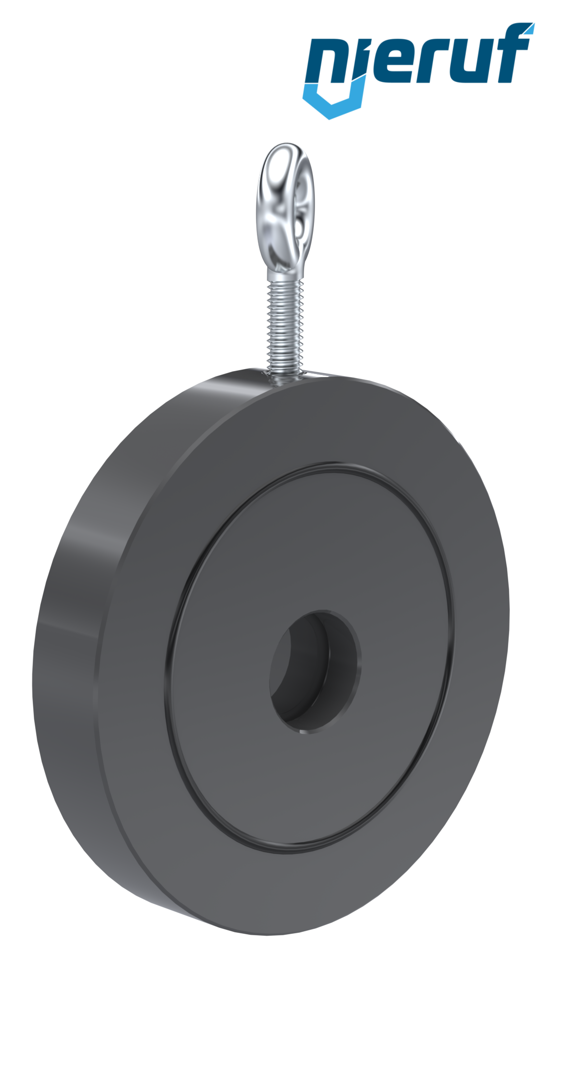 Zwischenflansch-Rückschlagklappe mit Feder DN40 ZR07 Kunststoff PVC-U FKM (Viton)