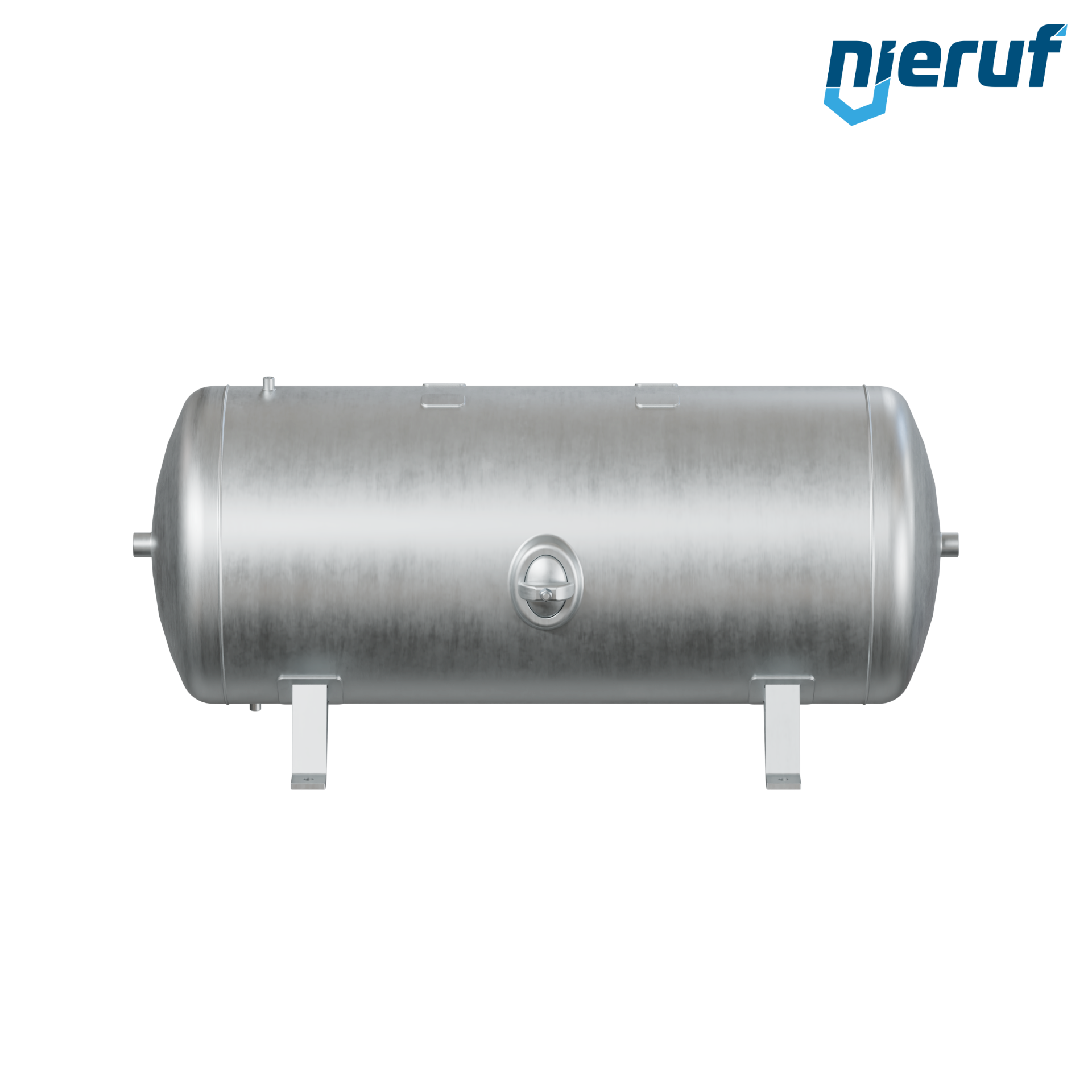 Druckbehälter liegend BE01 750 Liter, 0-16 bar, Stahl grundiert