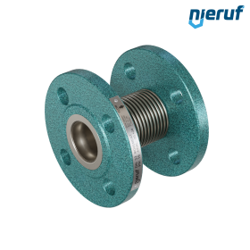 Axialkompensator DN32 Typ KP03 Stahl-Flanschen, Manschette aus Edelstahl