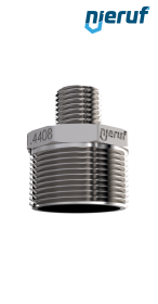 Reduziernippel 1 1/2" x 1" Zoll AG Edelstahl 316