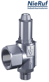 Sicherheitsventil 2" AG  x 2" IG SV09 neutrale gasförmige Medien, Edelstahl FKM