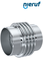 Axialkompensator DN300 - 329mm Typ KP05 Anschweißenden und Edelstahl-Faltenbalg Axialkompensator DN300 - 329mm Typ KP05 Anschweißenden und Edelstahl-Faltenbalg