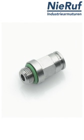 Gerade Einschraubverbindung EF01 Messing FKM G1/4" D8mm Gerade Einschraubverbindung EF01 Messing FKM G1/4" D8mm