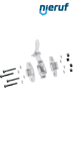 Verbindungsset Absperrklappe/Flansch DN32 - 1 1/4" Zoll für Flansch PN10 Edelstahl