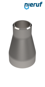 Reduzierstück (geschweißt) 88,9 x 2,6 auf 76,1 x 2,3 Edelstahl 1.4541 Reduzierstück (geschweißt) 88,9 x 2,6 auf 76,1 x 2,3 Edelstahl 1.4541