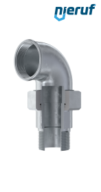 Tempergussfitting Winkelverschraubung Nr. 97, DN50 - 2" Zoll verzinkt Tempergussfitting Winkelverschraubung Nr. 97, DN50 - 2" Zoll verzinkt