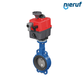 Absperrklappe DN 80 mit Zentrieraugen elektrischer Antrieb 24-240V DVGW Gas Absperrklappe DN 80 mit Zentrieraugen elektrischer Antrieb 24-240V DVGW Gas