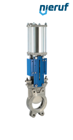 Stoffschieber DN 125 SR03 EPDM pneumatischer Antrieb doppeltwirkend