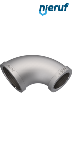 Winkel reduziert 1 1/4" x 1" Zoll Edelstahl 316 90° Winkel