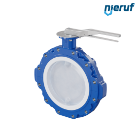 Absperrklappe PTFE AK10 DN300 ANSI150 Rasthebel EPDM Einlage