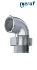 Tempergussfitting Winkelverschraubung Nr. 95, DN20 - 3/4" Zoll verzinkt Tempergussfitting Winkelverschraubung Nr. 95, DN20 - 3/4" Zoll verzinkt