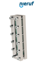 Behälter-Schauglas L=170mm  BS03 Edelstahl 1.4571 Borosilikatglas, Reflex 16bar