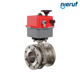 Elektrischer-Flanschkugelhahn DN100 - 4" Zoll EK05 Edelstahl 240V