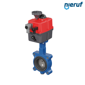 Absperrklappe DN 65 mit Gewindeaugen elektrischer Antrieb 24-240V DVGW Trinkwasser Absperrklappe DN 65 mit Gewindeaugen elektrischer Antrieb 24-240V DVGW Trinkwasser